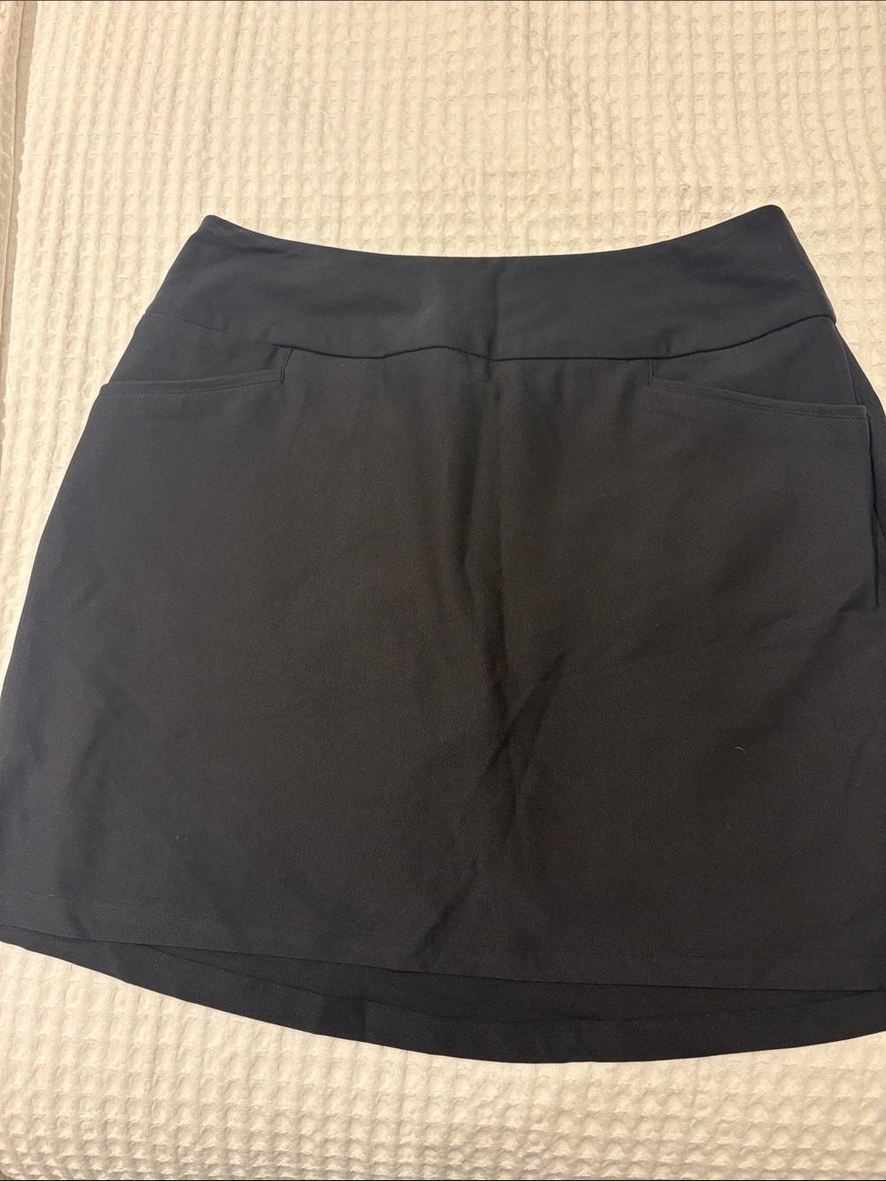 adidas Black Athletic Skort with Front Pockets